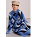 Knitted dress "Mirage" blue
